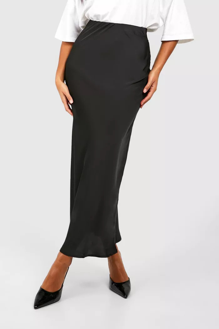 Maxi Satin Skirt | boohoo (US & Canada)