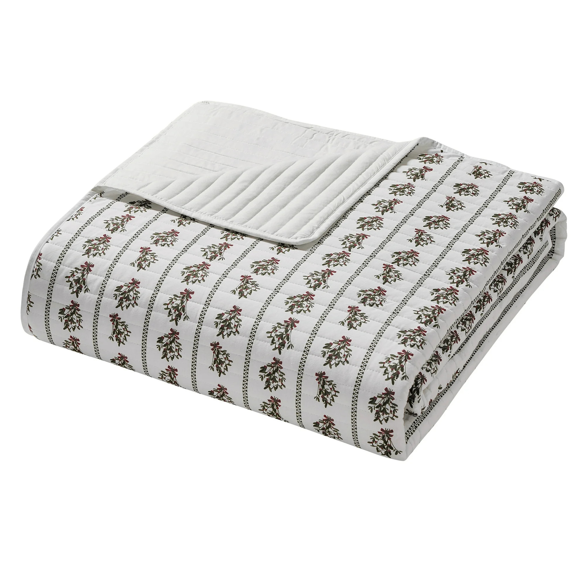My Texas House Missie 3-Piece Multi Mistletoe Adult Quilt Set, King | Walmart (US)