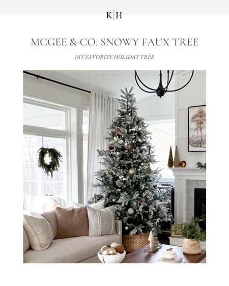 We love this snowy faux pine Christmas tree! We have the 9ft option but it also comes in a 7ft option too! 

#christmastree #mcgeeandco #holidaydecor #christmasdecor

#LTKHoliday #LTKhome #LTKSeasonal