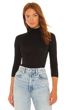 Free People Modern Turtleneck Top in Black from Revolve.com | Revolve Clothing (Global)