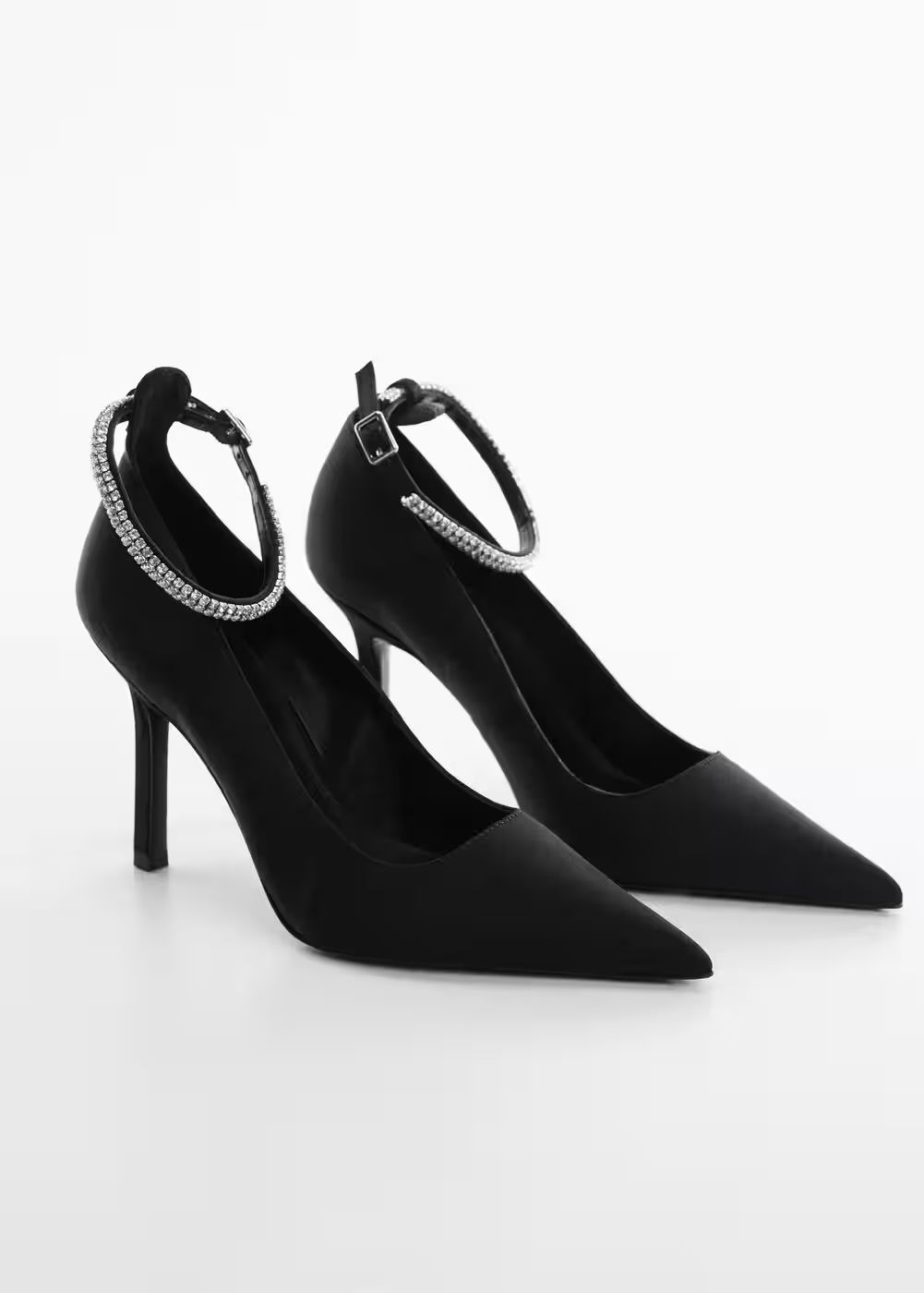 Strass bracelet heel shoes -  Women | Mango United Kingdom | MANGO (UK)