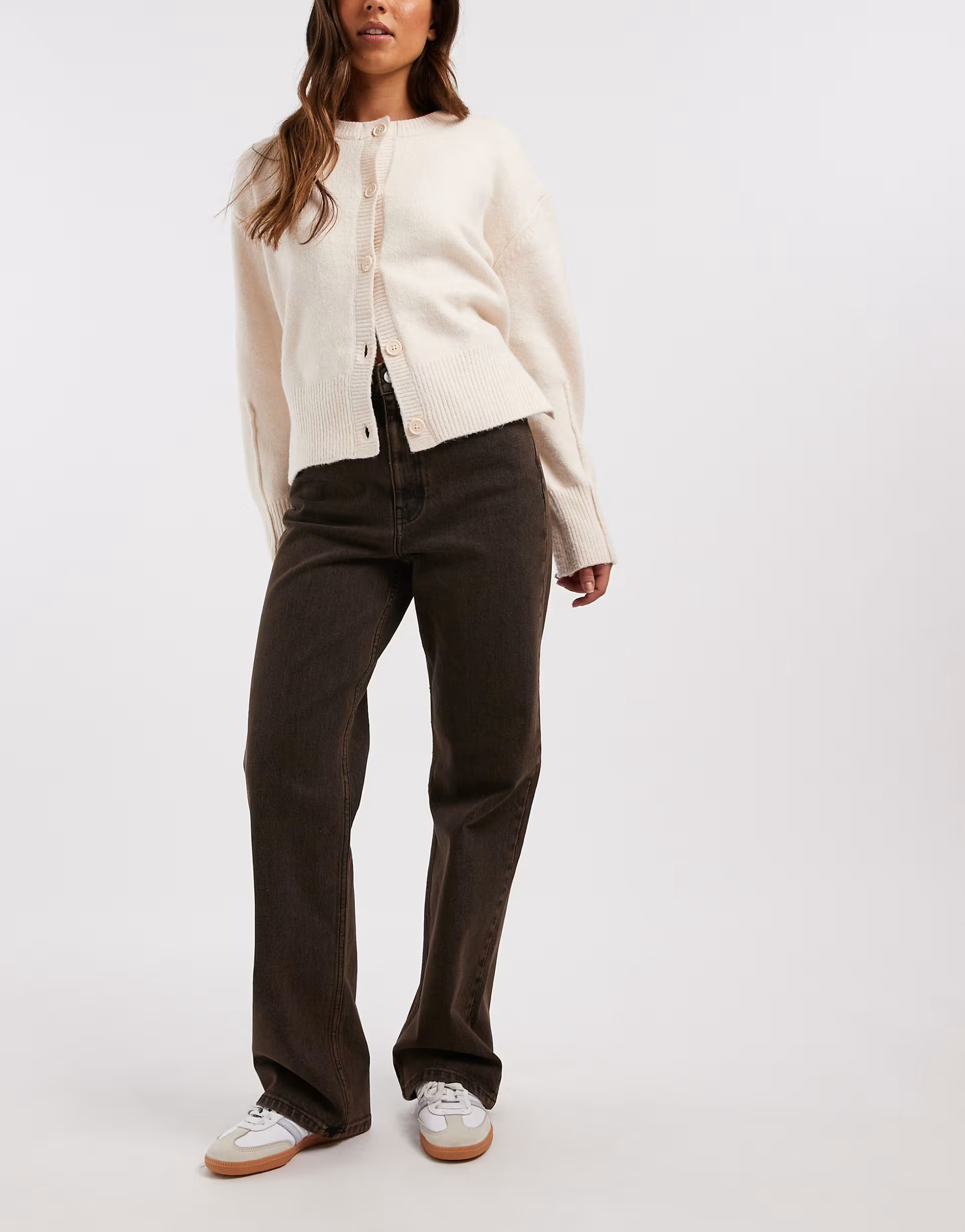 Dr Denim Echo straight leg jeans in washed brown | ASOS | ASOS (Global)