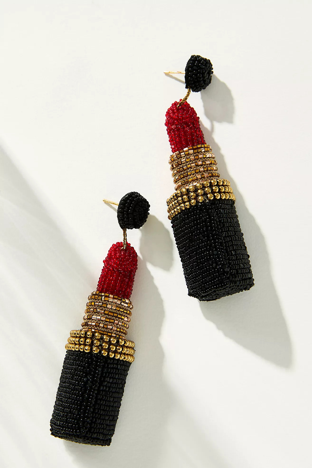Deepa Gurnani Lipstick Drop Earrings | Anthropologie (US)