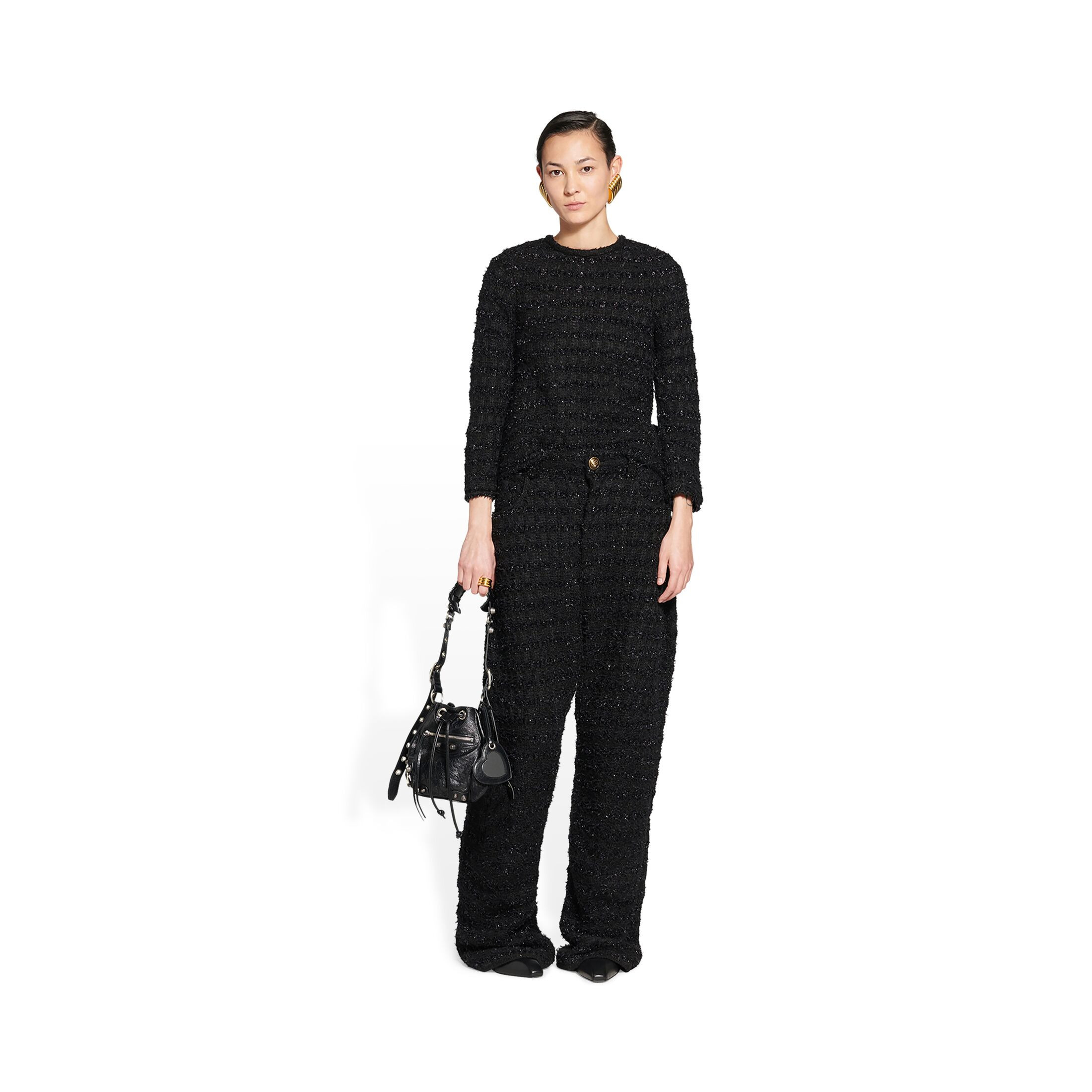 Women's Le Cagole Xs Bucket Bag  in Black | Balenciaga