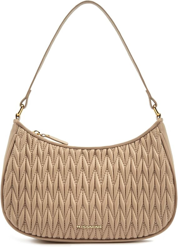 Missnine Shoulder Bag for Women Small Purse Trendy Clutch Hobo Bag Vegan Leather Mini Handbag wit... | Amazon (US)
