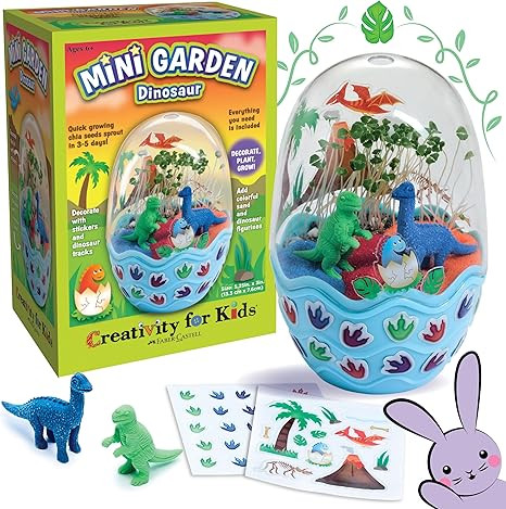 Creativity for Kids Mini Garden Dinosaur: Terrarium Kit for Kids - Dinosaur Crafts for Boys, Dino... | Amazon (US)