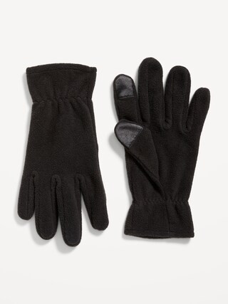Text-Friendly Performance Fleece Gloves for Men | Old Navy (US)