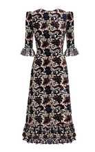 The Falconetti Floral Silk Midi Dress | Moda Operandi (Global)