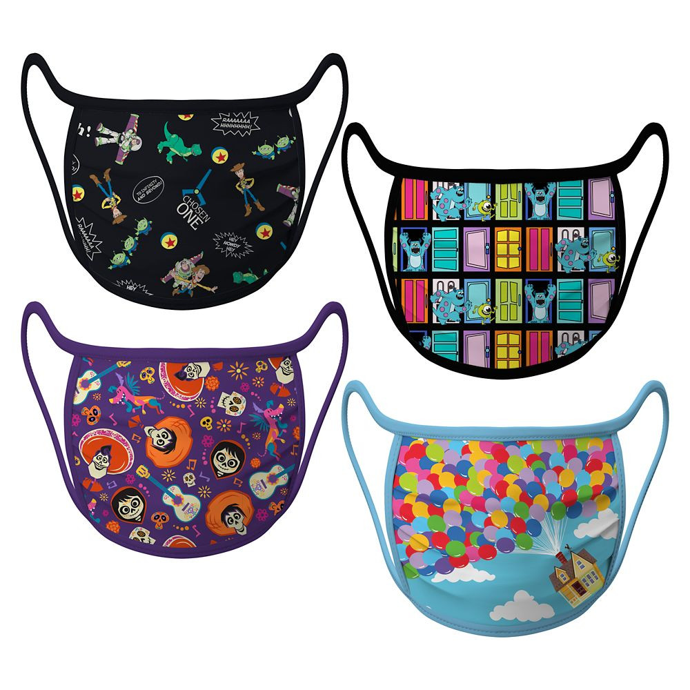 Cloth Face Masks 4-Pack – Pixar – Set 2 | Disney Store