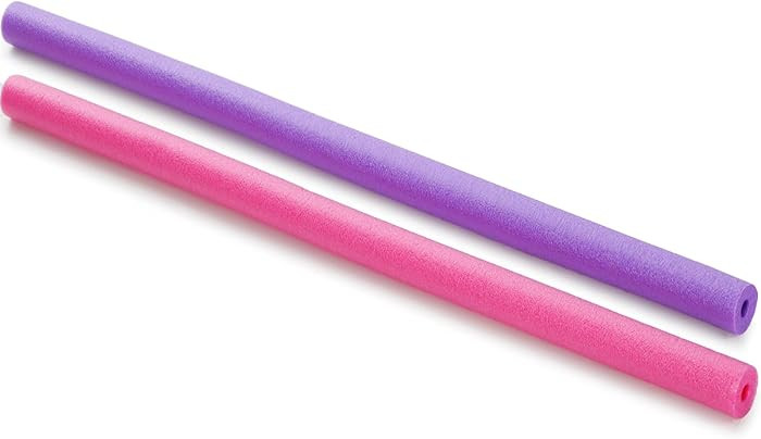 Hollowfly 2 Pcs Pool Noodles Floating 1.6 x 40 Inches Small Pool Noodles Foam Tube Hollow Floatin... | Amazon (US)