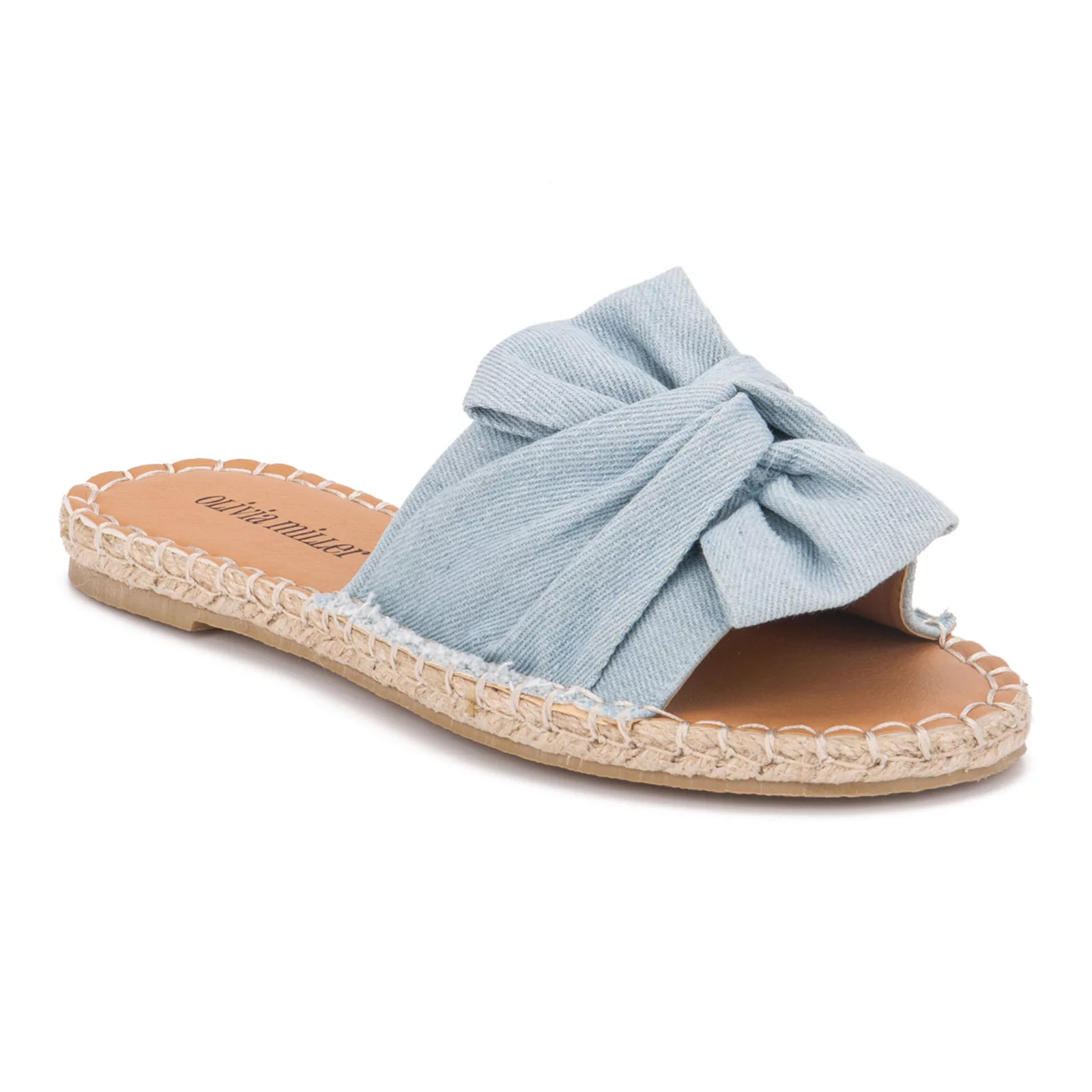 Olivia Miller Bow Down Women's Espadrille Sandals, Size: 7, Purple | Kohl's