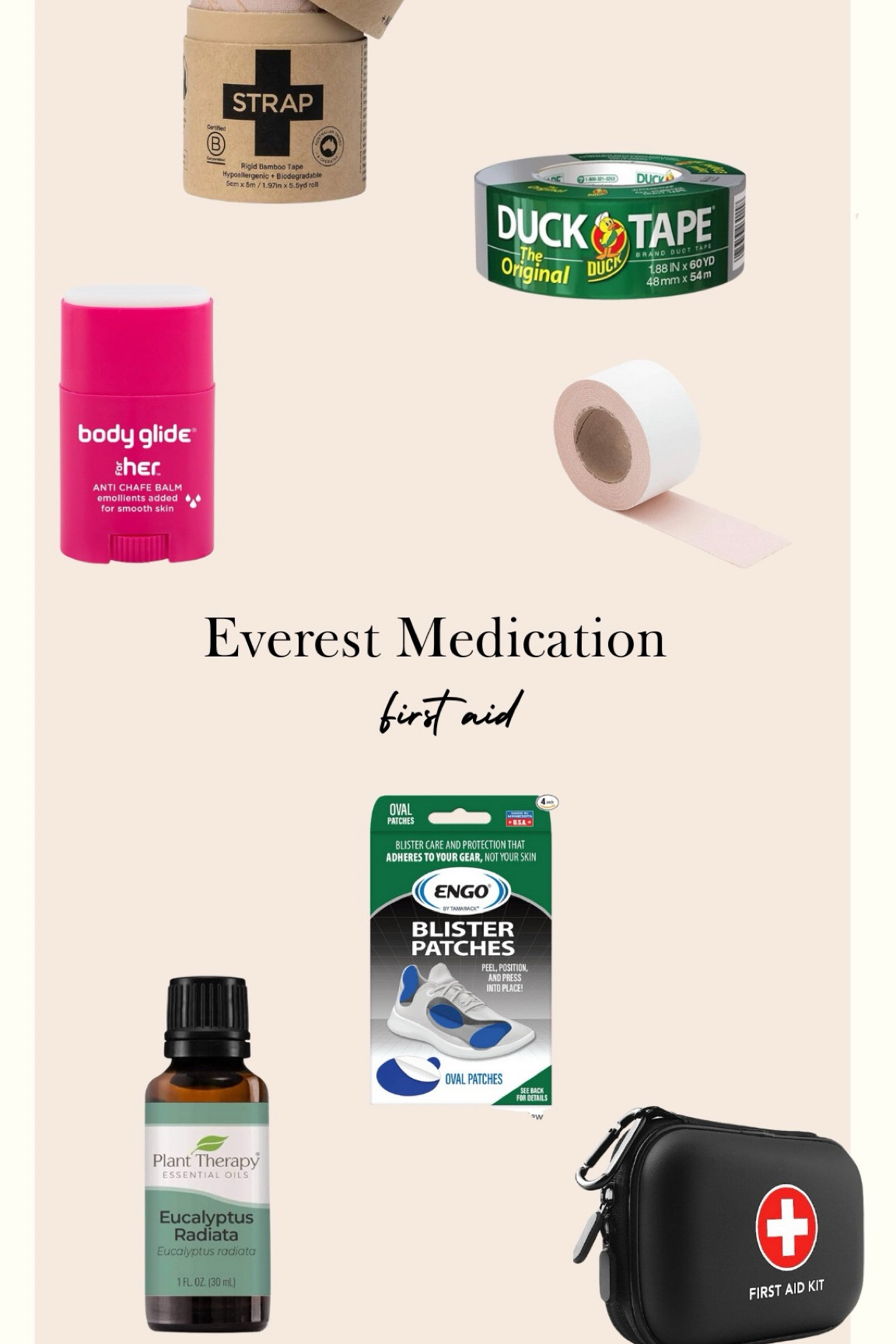 All the stuff to help me not get blisters or chaffing hiking to Everest base camp!!! 

#LTKfitness #LTKU #LTKActive