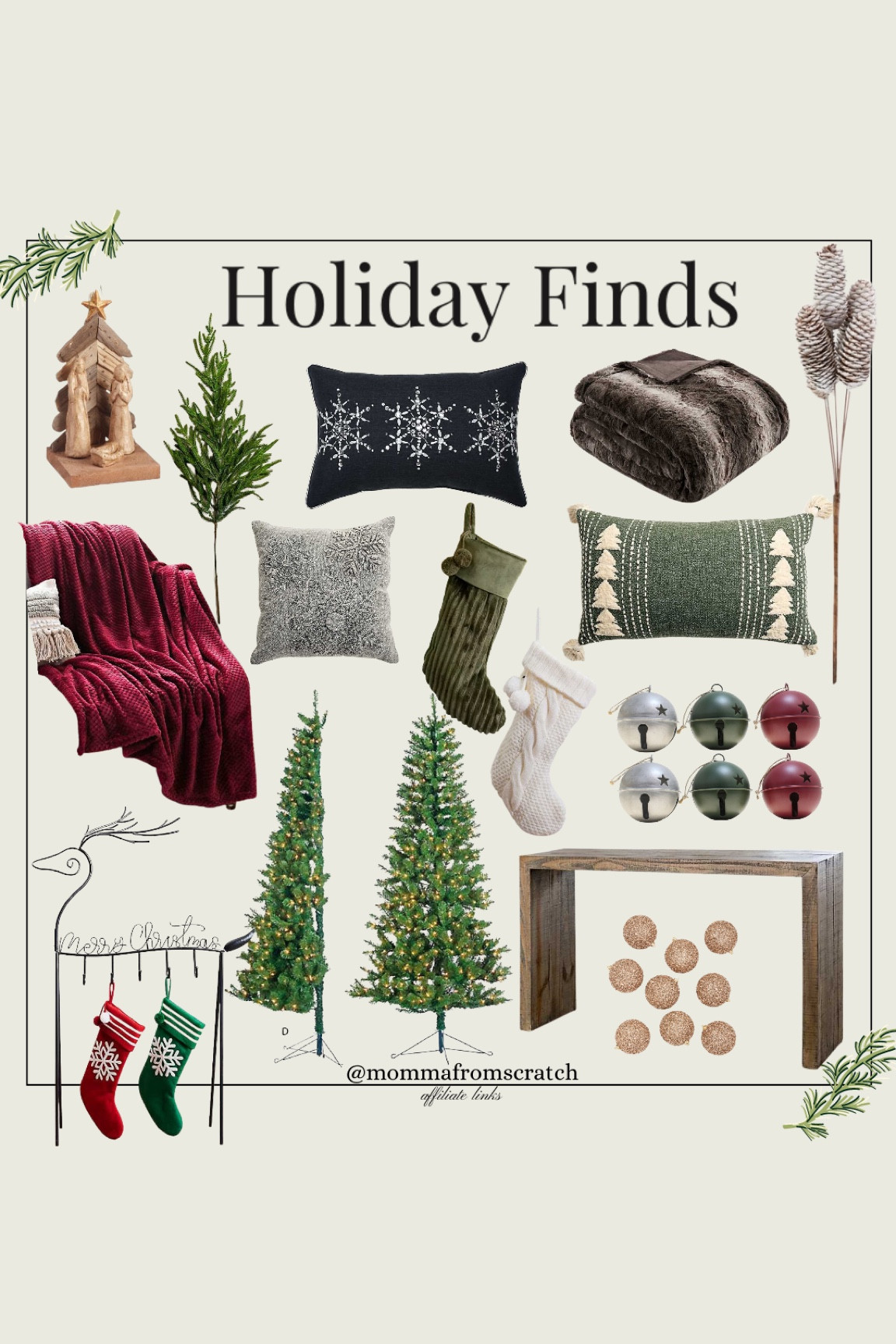 Holiday decor, Christmas decor, stocking holders, stockings, Christmas pillow, throw blanket, 

#LTKHoliday #LTKhome #LTKstyletip