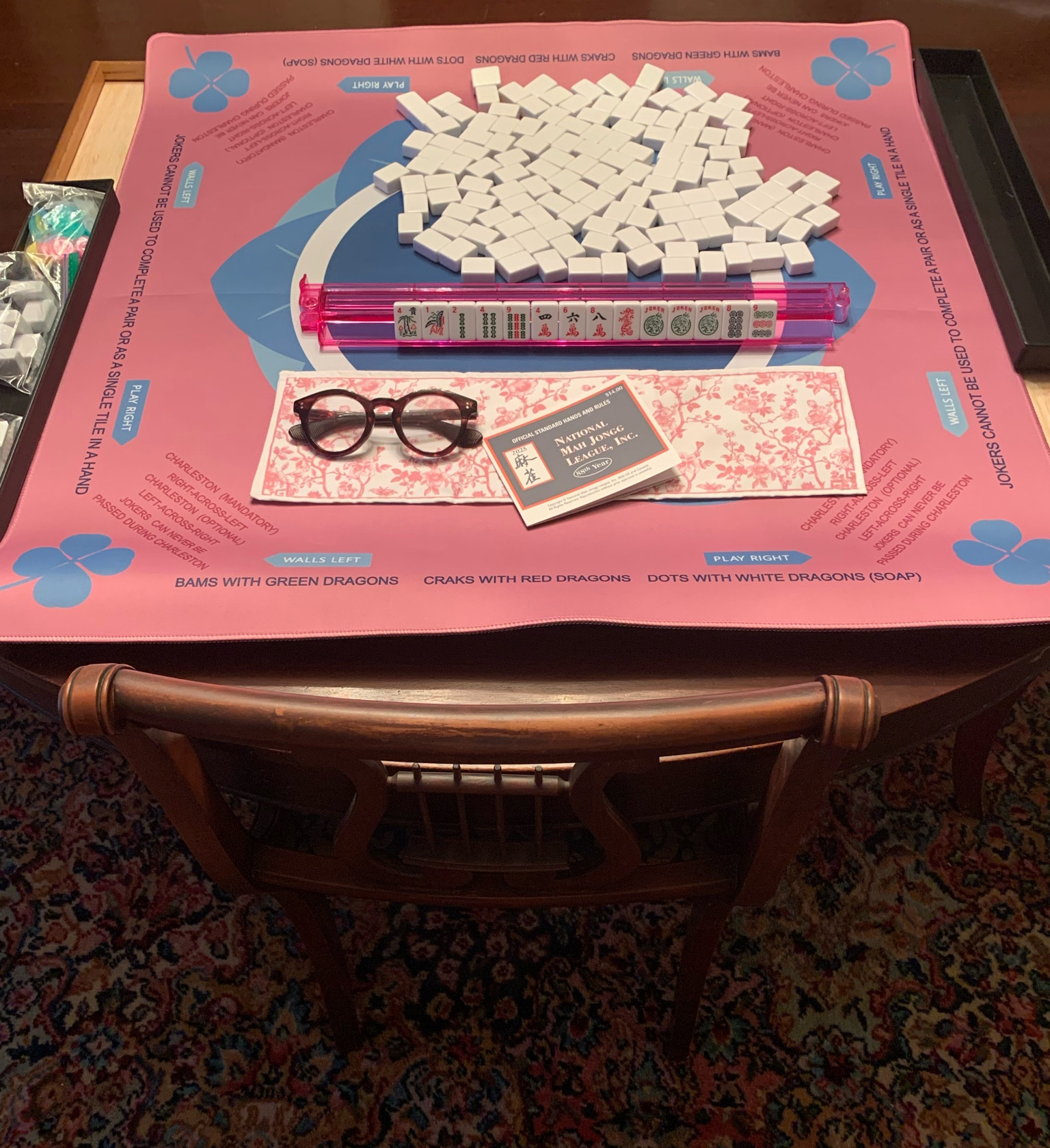 Ready for a fun game of Mahjong?🀄️ 🀄️  Pretty tiles and a mat along with coordinating holders for your reference cards are a must!

And I’ve linked some pretty Mahjong sets and adorable Mahjong Gifts to choose from!

Follow me for more Inspiration❤️
#ltkgames
#ltkparty


#LTKparties #LTKover40 #LTKhome
