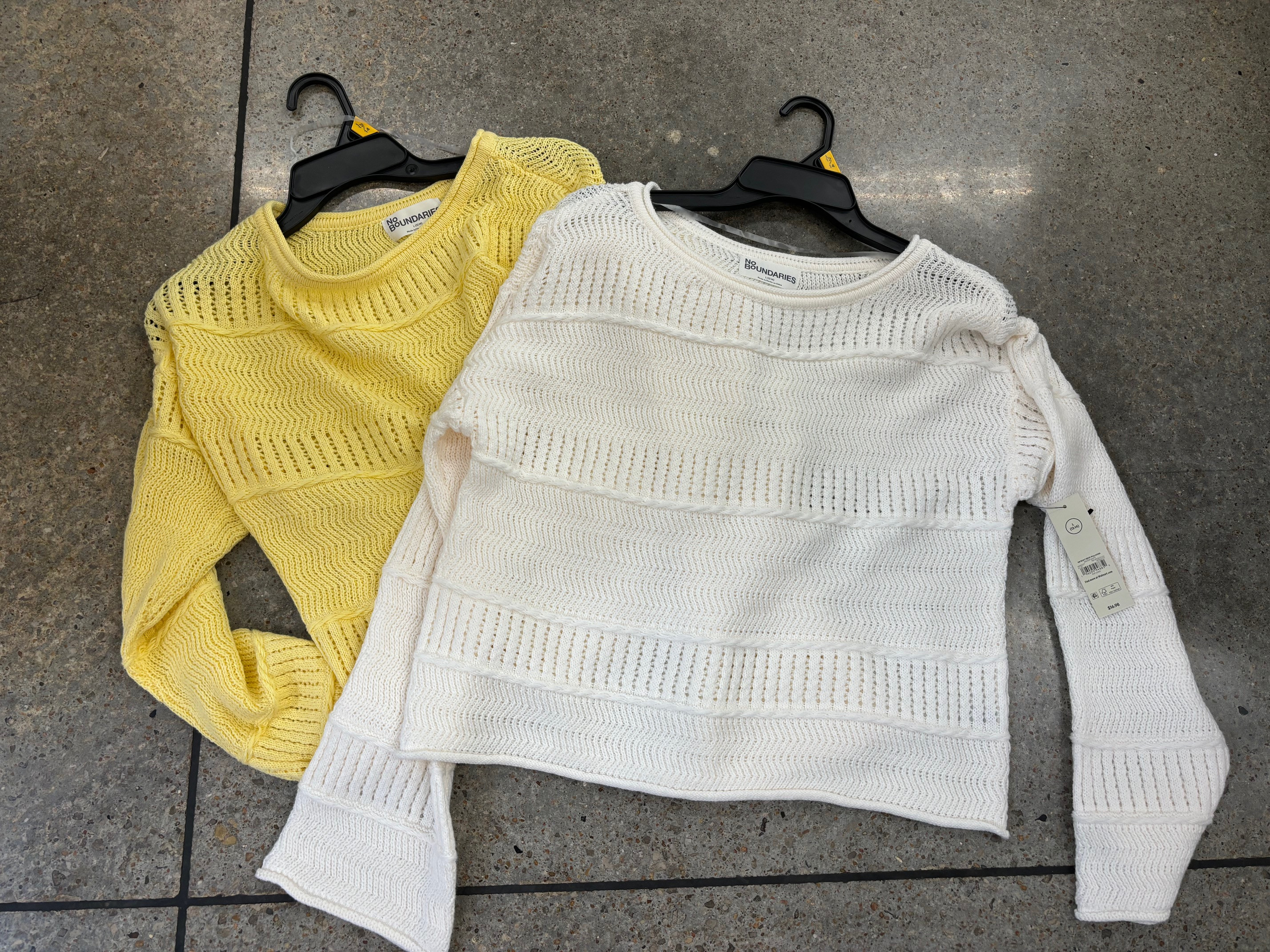 Walmart find. I love these No Boundaries Boat Neck Pullover Sweaters, they give the perfect relaxed summer vibe and are so easy to throw on. 

 #LTKootd #LTKSeasonal #LTKMidsize