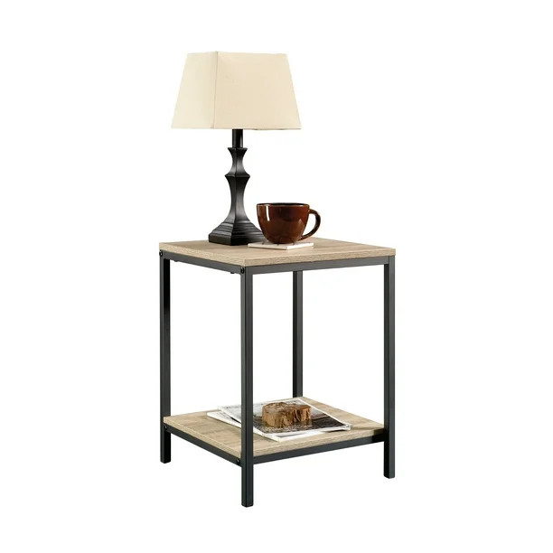 Curiod Square Metal Frame End Table, Charter Oak Finish - Walmart.com | Walmart (US)