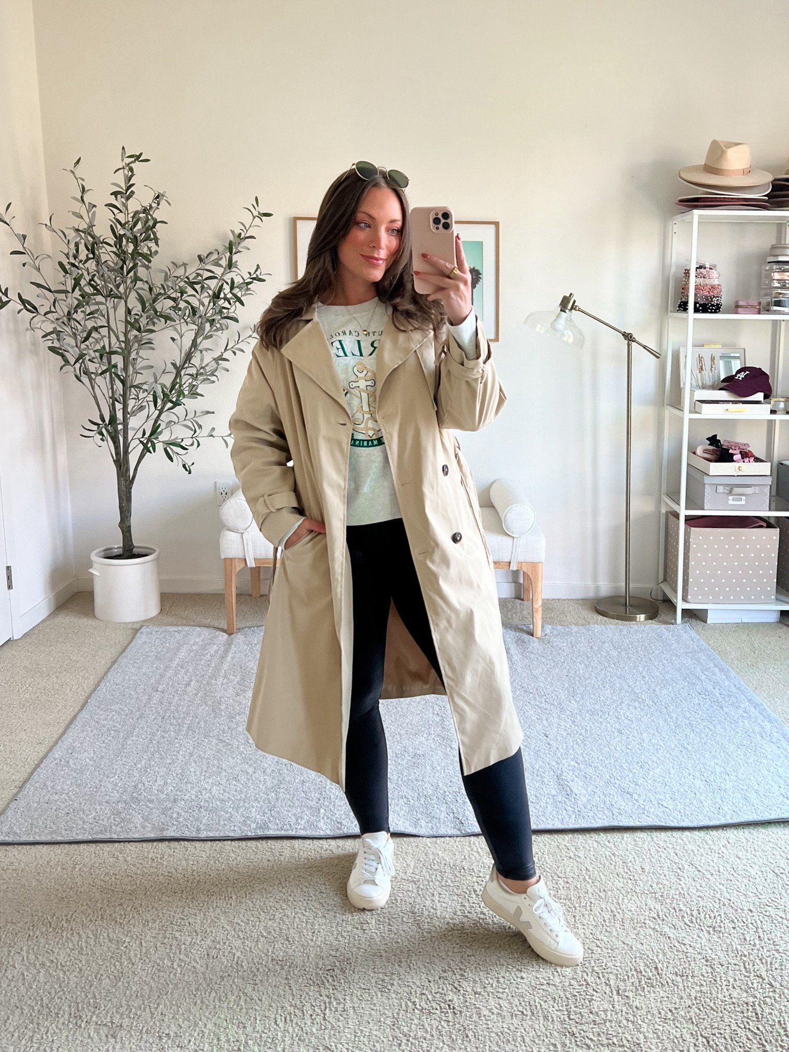 Love a good trench coat with spanx leggings with crewneck sweatshirt ♥️

Trench coat size medium
Spanx leggings medium
Crewneck medium 



#LTKFindsUnder100 #LTKMidsize #LTKSeasonal