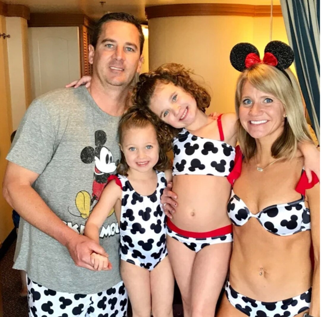 Magical White & Black Disney Prints Matching Family Swimsuits for Unforgettable Beach Adventures ... | Etsy (US)