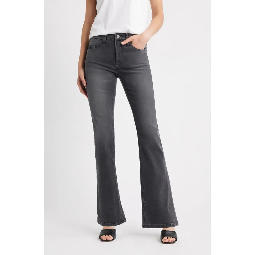 CITY BLUES Chelsea Bootcut Jeans in Black at Nordstrom, Size 12 | Nordstrom