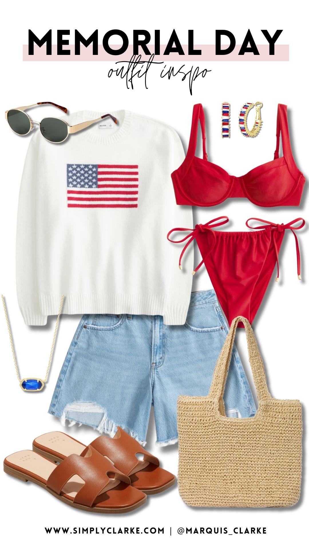Memorial Day, but make it cute and patriotic!
Whether you’re heading to the beach, the pool, or a backyard BBQ—this look has you covered! 

#LTKSwim #LTKStyleTip #LTKFindsUnder50