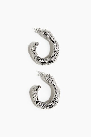 H & M - Statement hoop earrings - Silver | H&M (UK, MY, IN, SG, PH, TW, HK)