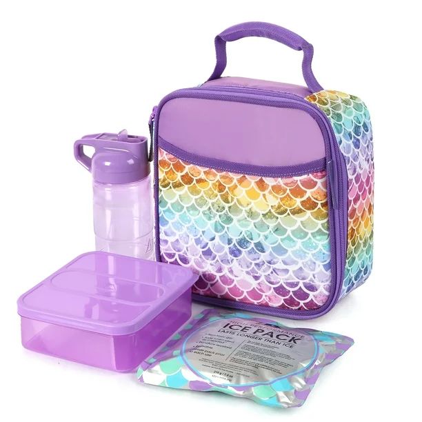 Arctic Zone Reusable Lunch Box Combo Kit with Accessories, Mermaid | Walmart (US)