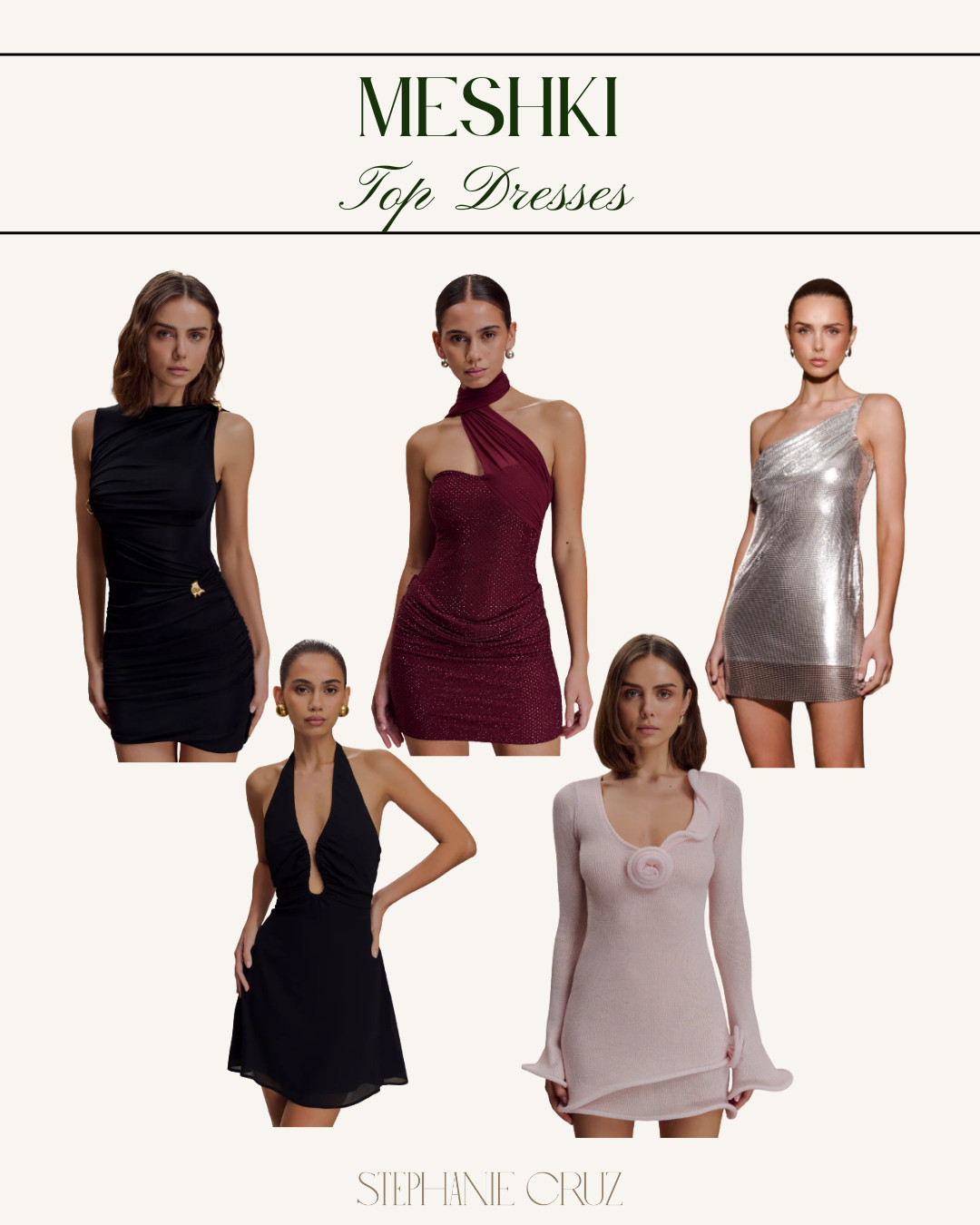 Top dress picks from Meshki for nights that call for something special.

#Meshki #MeshkiDresses 

 #LTKHoliday #LTKootd