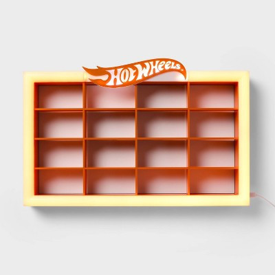 Hot Wheels Retro Light Up Kids' Wall Car Storage Orange - Hot Wheels by Pillowfort™ | Target