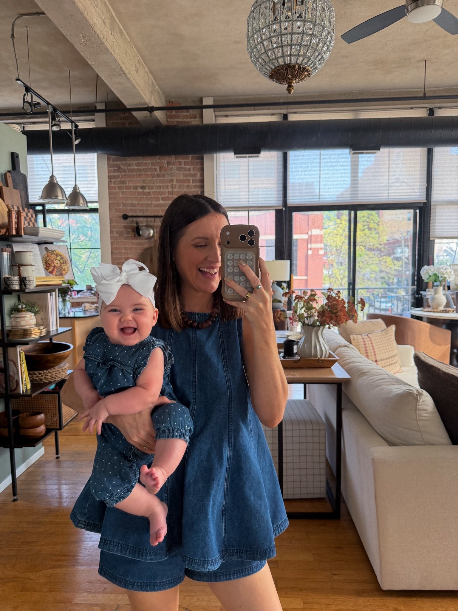 Matching mommy and me denim outfits. My set is from Amazon (bump + postpartum friendly) and her little jumpsuit is old so linking similar!

#LTKmomlife #LTKBaby