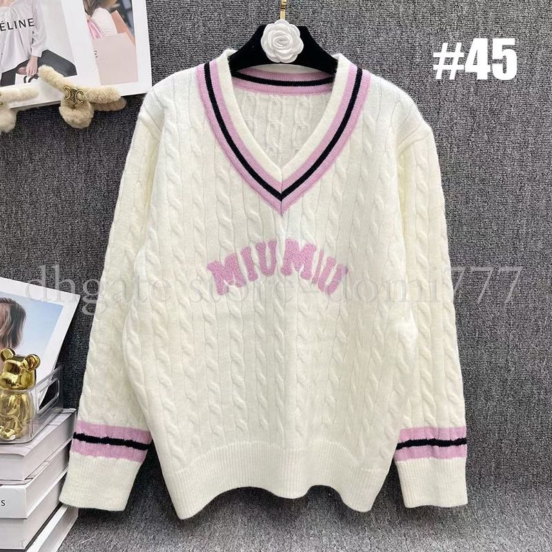 Dupe Fashion Clothing Letters Logo Sweaters Womens Long Sleeve Knitted Sweater Cardigan Jacket Fr... | DHGate