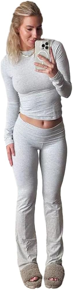 BOSONS 2023 New Cotton Lounge Set, Women's Retro Chic Two Piece Suit Soft Comfy Cotton Lounge Set... | Amazon (UK)