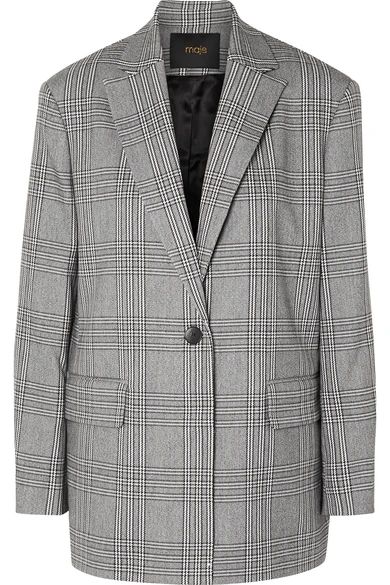 Checked woven blazer | NET-A-PORTER (UK & EU)