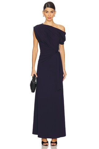 Avi Dress in Midnight Formal Wedding Guest Dress Winter Formal Dress Wedding Guest Outfits Winter | Revolve Clothing (Global)