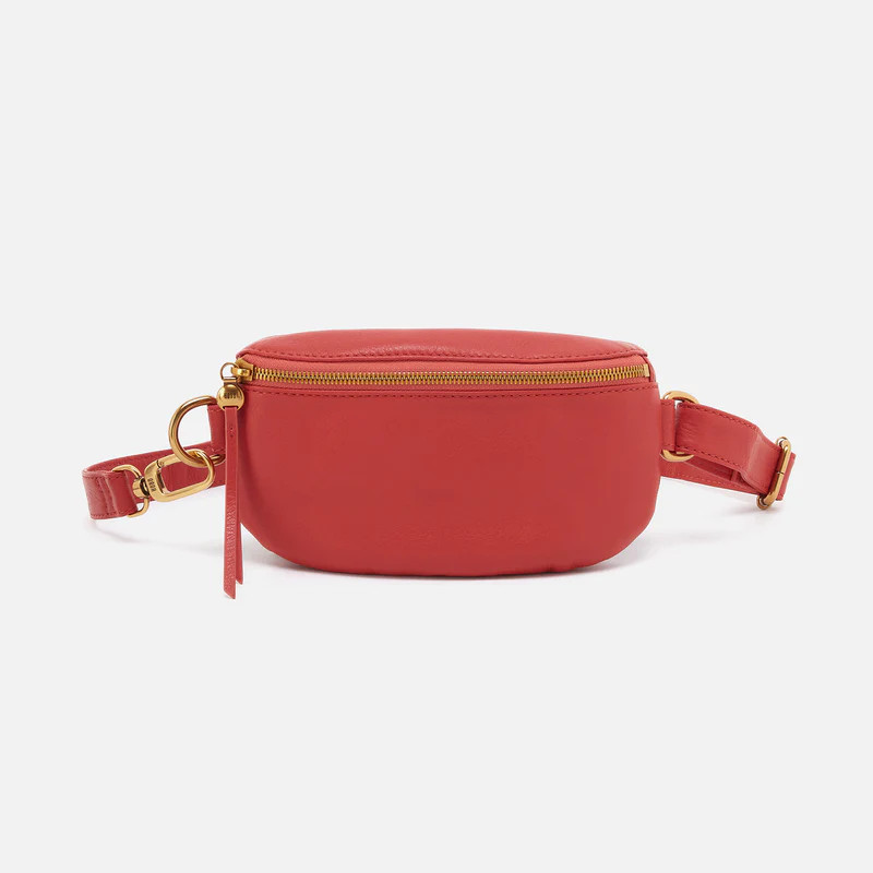 Fern Belt Bag In Pebbled Leather - Red Clay | HOBO Bags