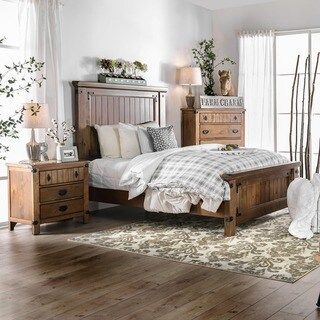 Furniture of America Sierren Country Style 3-piece Bedroom Set | Bed Bath & Beyond
