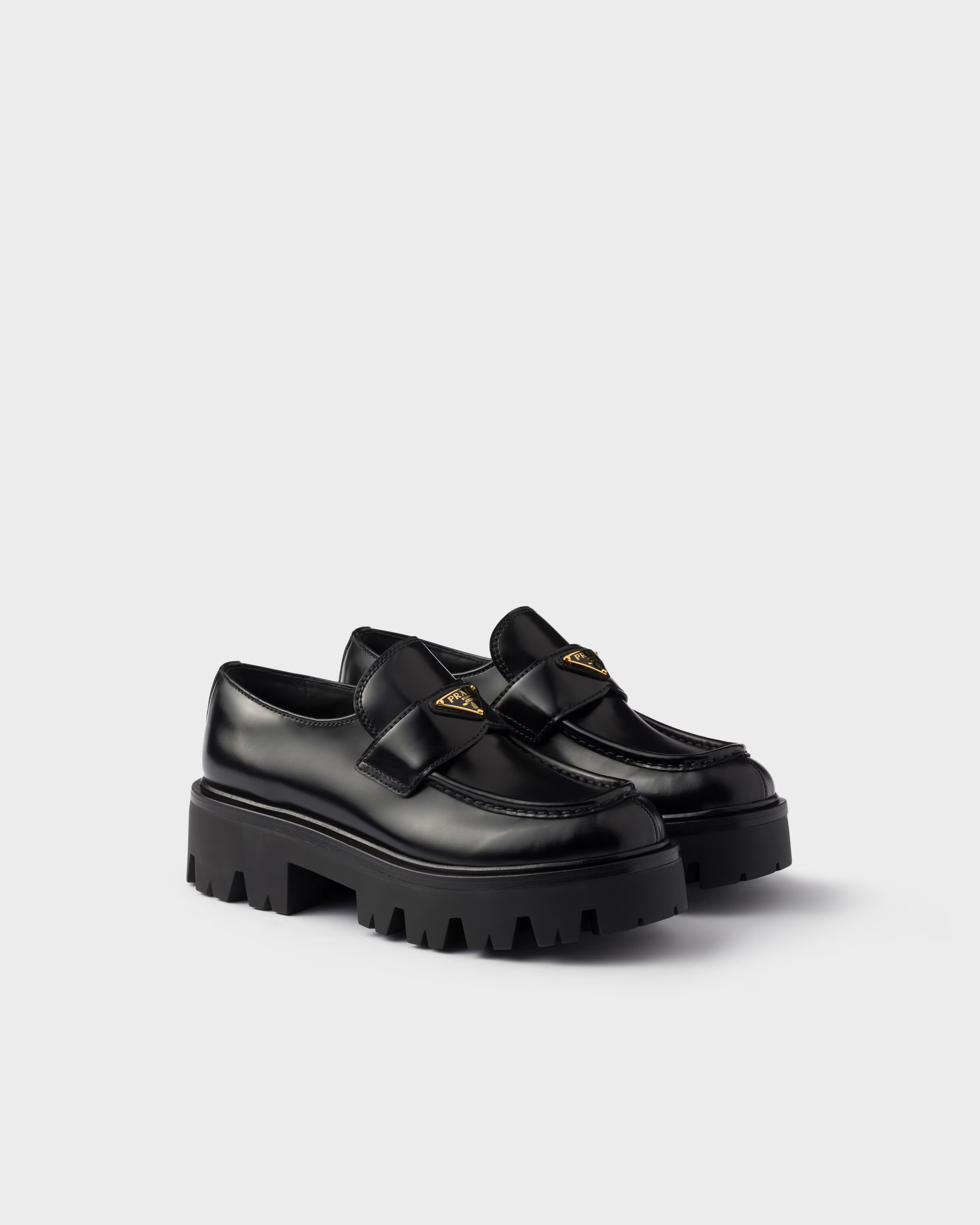 Loafer aus gebürstetem Leder | Prada DE