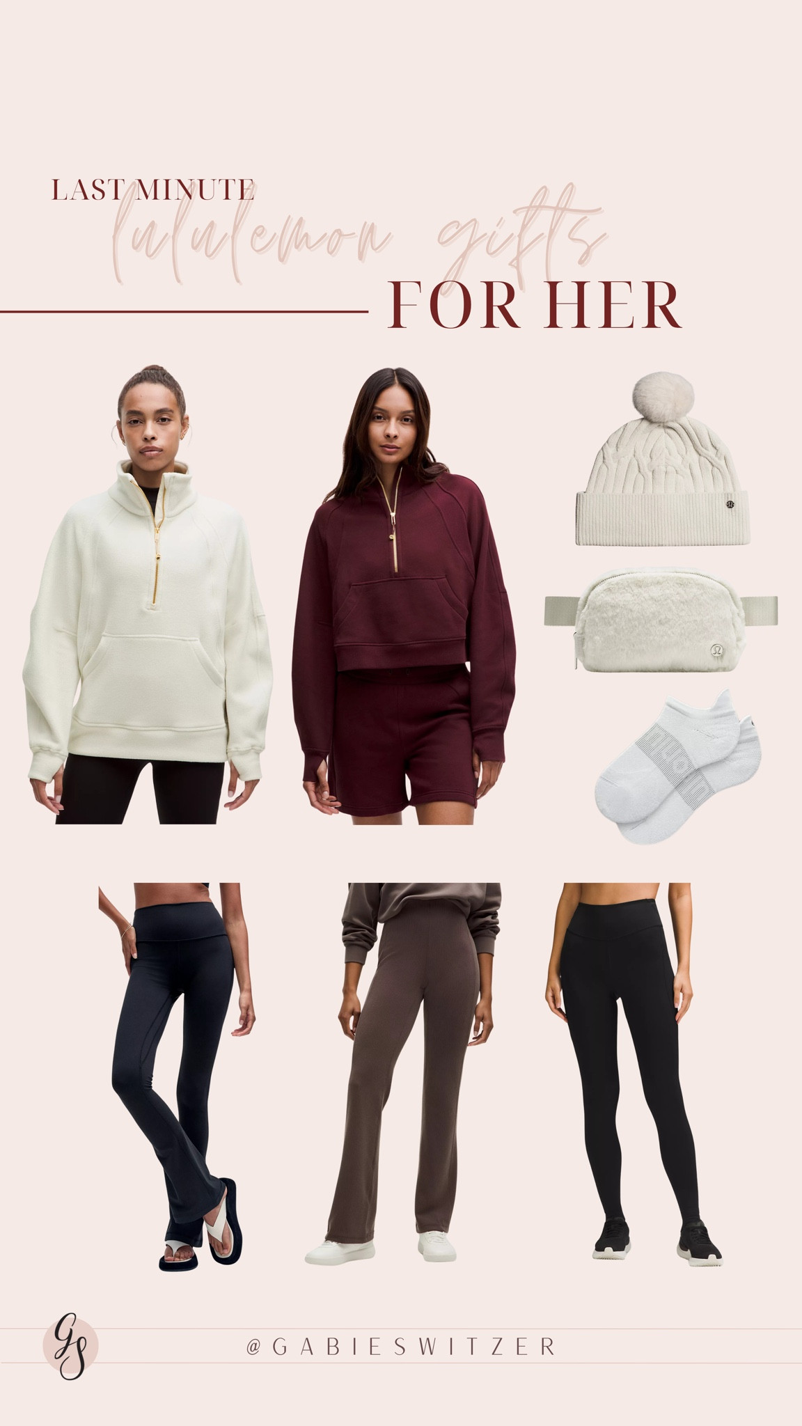 Lululemon gifts for her that will still arrive by Christmas Eve! The belt bag is one of my favorite gifts (specifically the 2L cause it has lots of room and pockets). I also love my mini align flares— very flattering and comfortable. 

#LTKFindsUnder100 #LTKGiftGuide #LTKHoliday