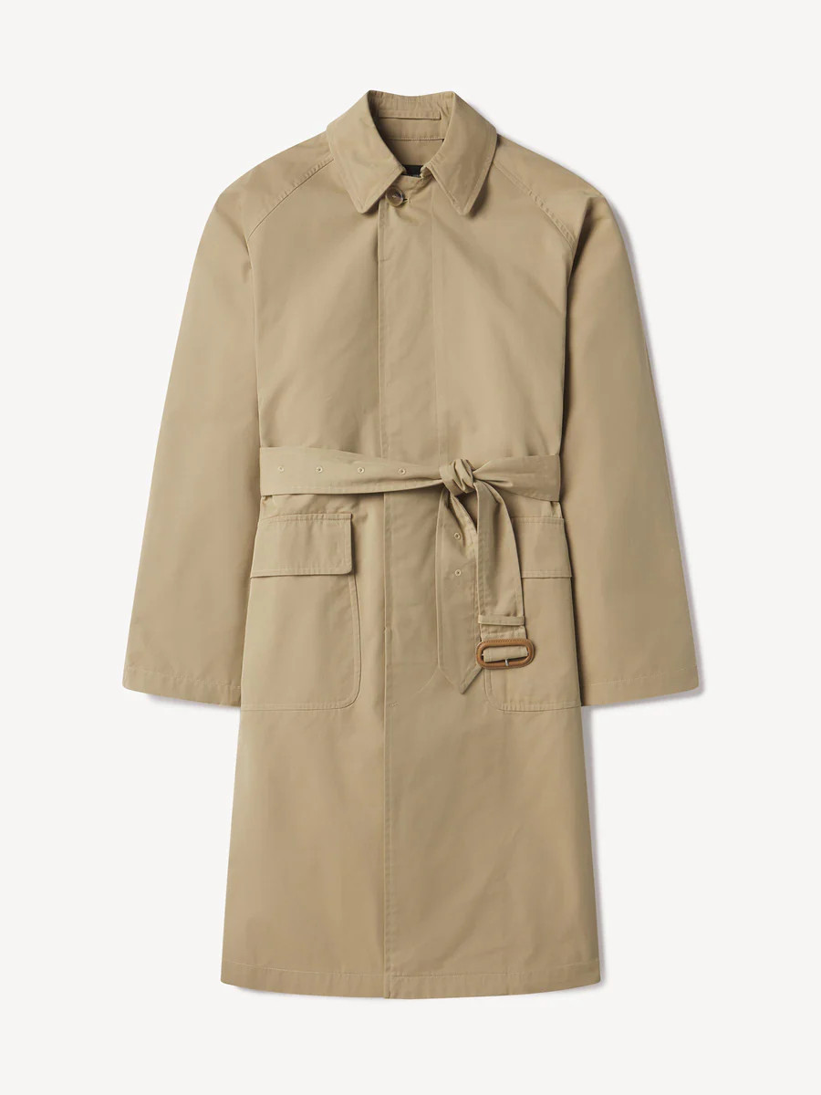 Uniform Khaki Storm Stopper Belted Trench Coat - Buck Mason- Modern American Classics | Buck Mason