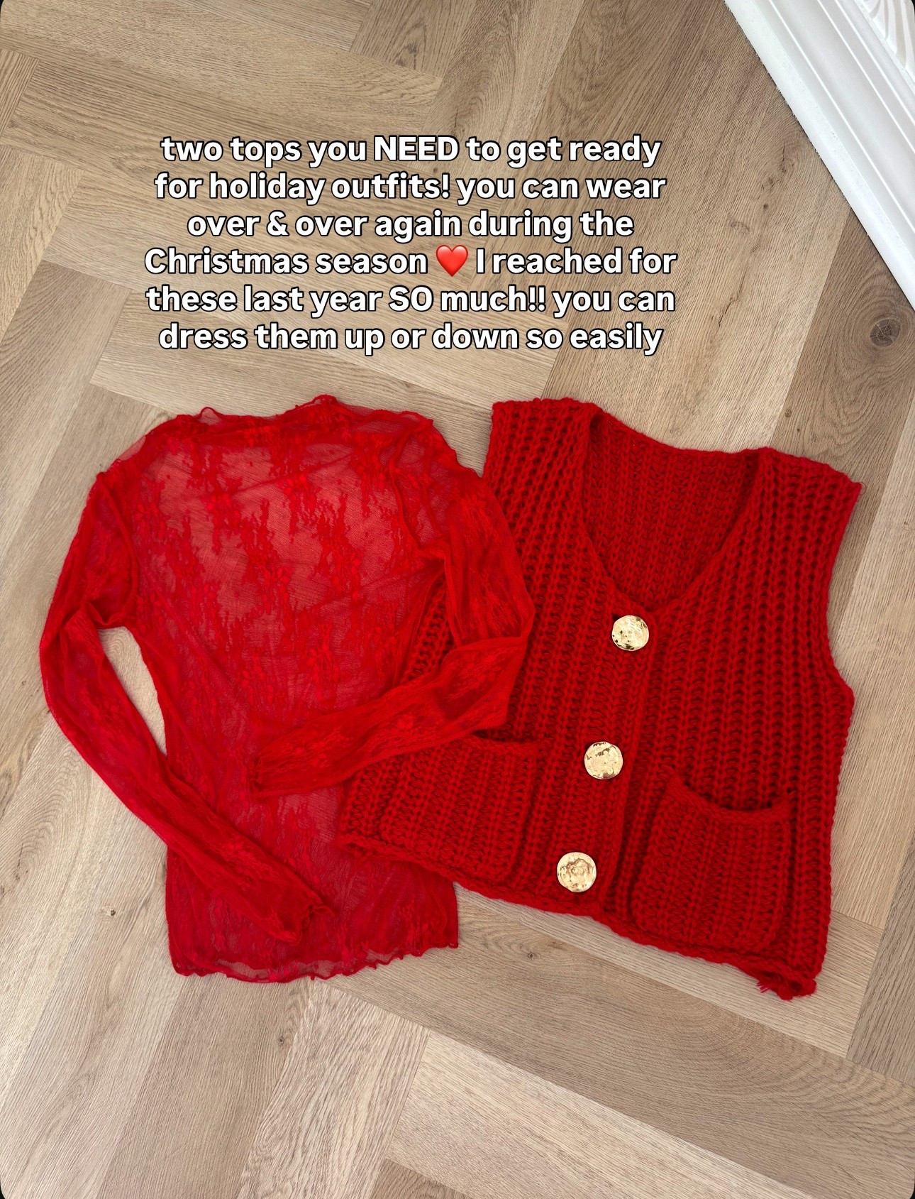 Perfect tops for Thanksgiving and Christmas outfits 