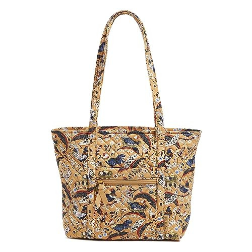 Vera Bradley Women's Cotton Small Vera Tote Bag, French Hens, One Size | Amazon (US)