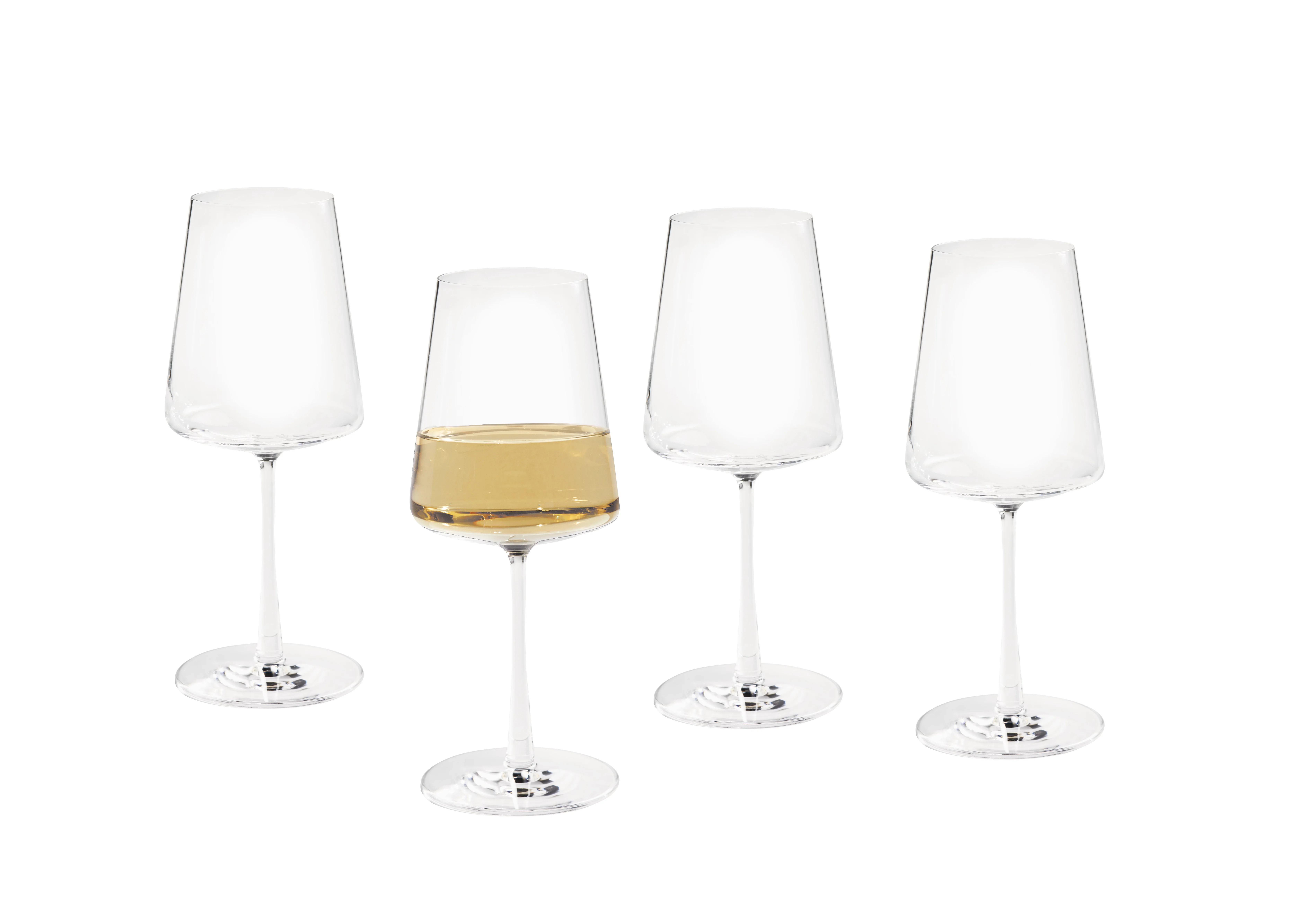 Better Homes & Gardens Clear Flared White Wine Glass with Stem 13 ounce, 4 Pack | Walmart (US)