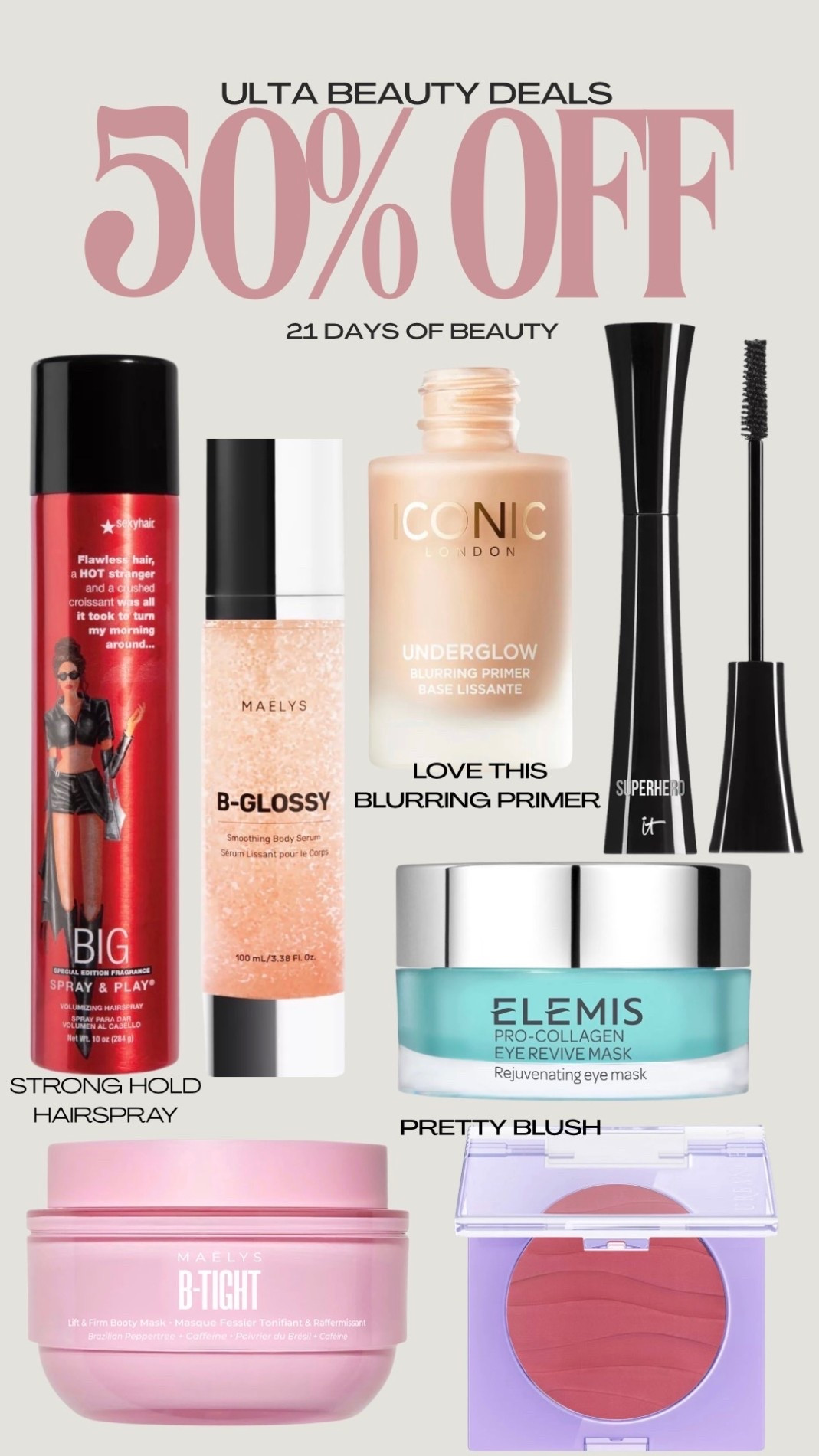 Ulta 50% off beauty deals

#LTKSaleAlert #LTKBeauty