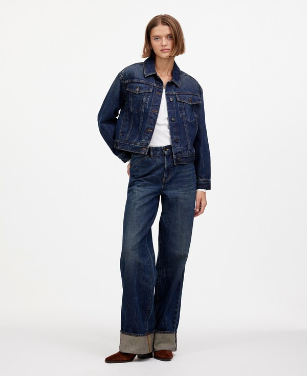 Madewell x Kaihara Denim Superwide-Leg Jeans in Karney Wash | Madewell | Madewell