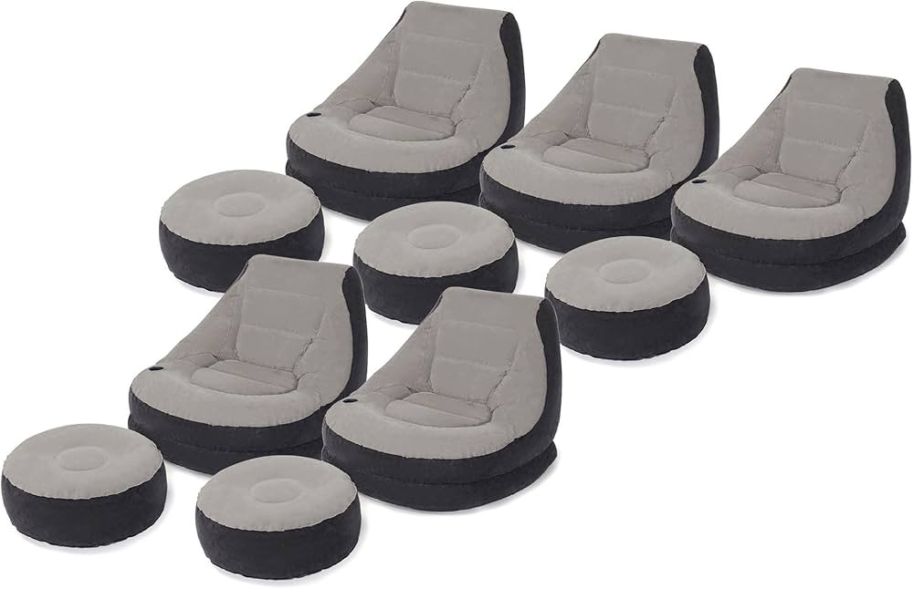 Intex Inflatable Ultra Lounge with Ottoman | Amazon (US)