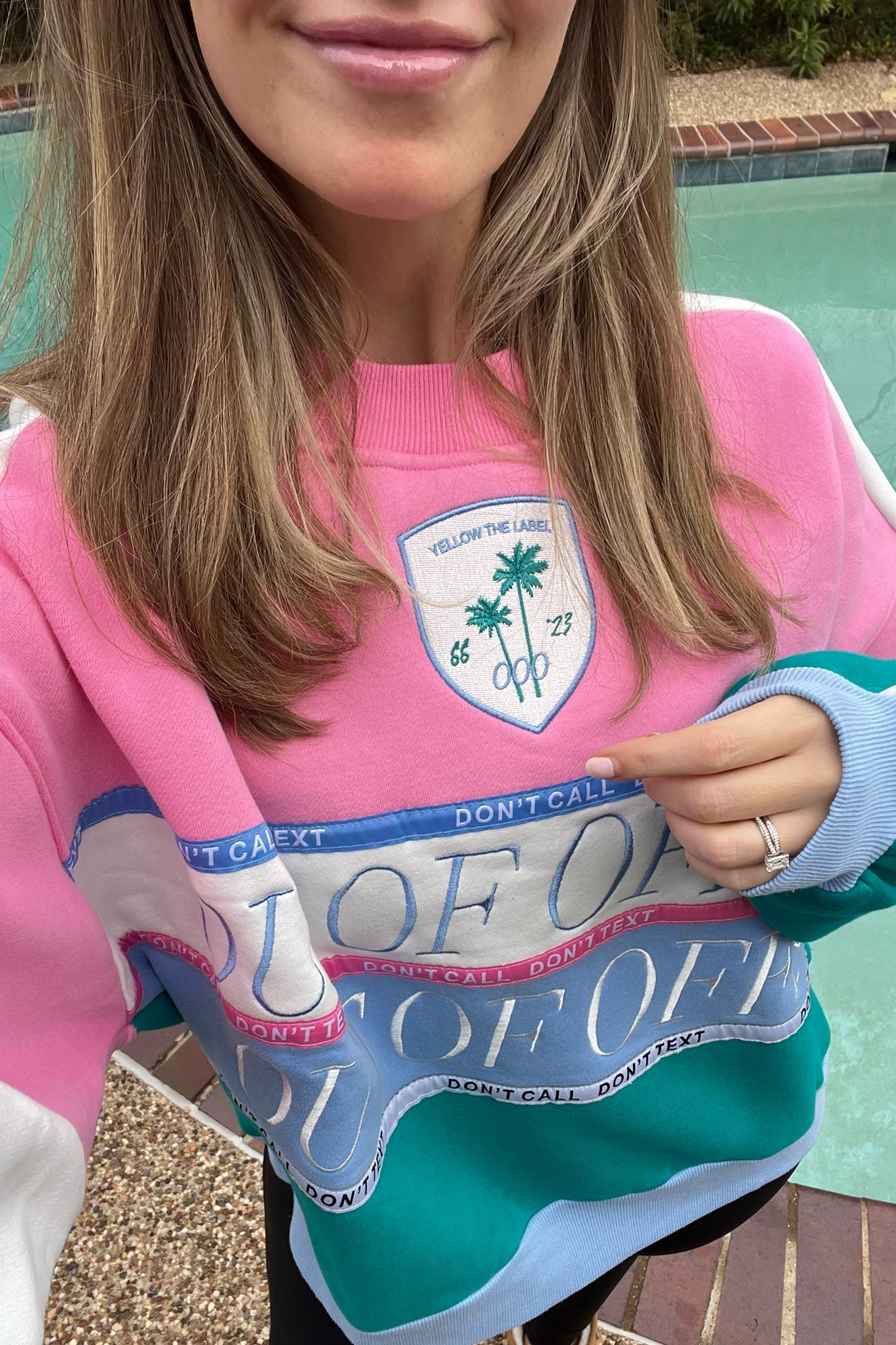 OOO oversized sweatshirt. Wearing medium. Large is great too- adds a little more length  

#LTKGiftGuide #LTKHoliday #LTKfindsunder100