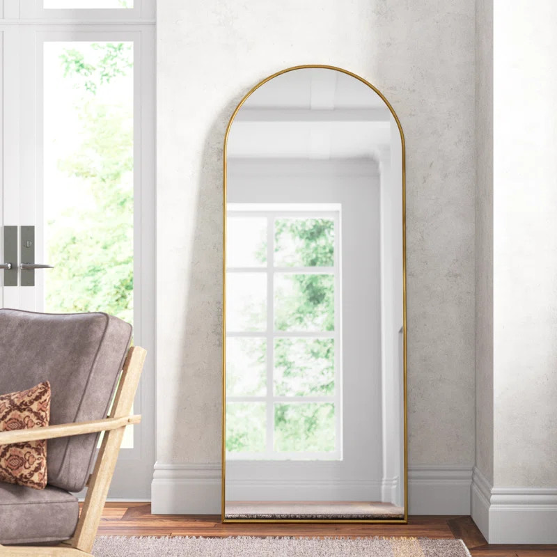 Joss & Main Nadia Arched Metal Modern Floor Mirror & Reviews | Wayfair | Wayfair North America
