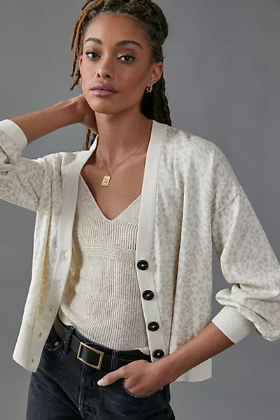 Sanctuary Via Leopard Cardigan | Anthropologie (US)