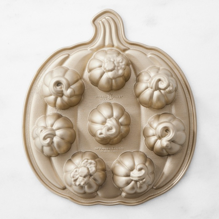 Nordic Ware Nonstick Cast Aluminum Pumpkin Bitelet Pan | Williams-Sonoma