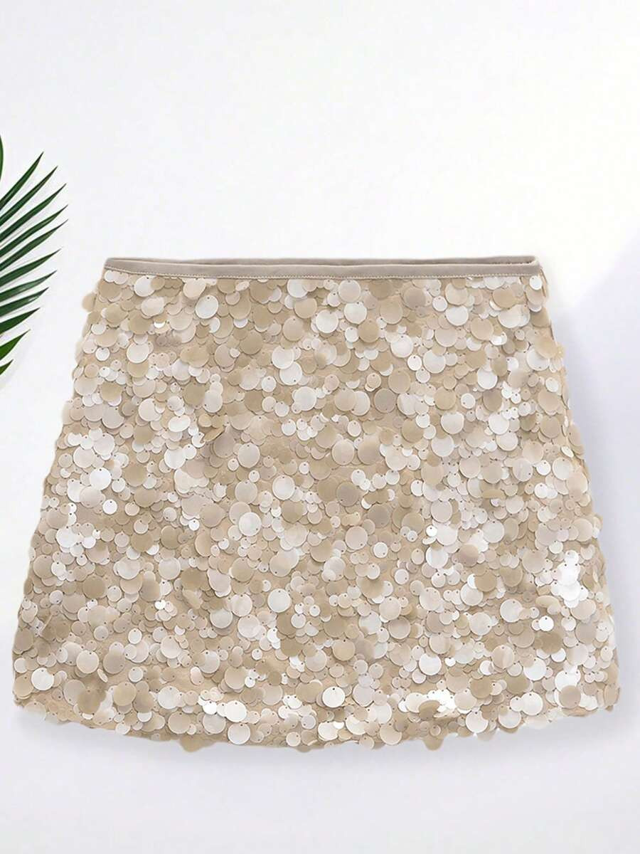 Women Mini Skirt, Sequin Skirt Slim Fit Summer Bodycon Skirt Clubwear For Bar Party | SHEIN