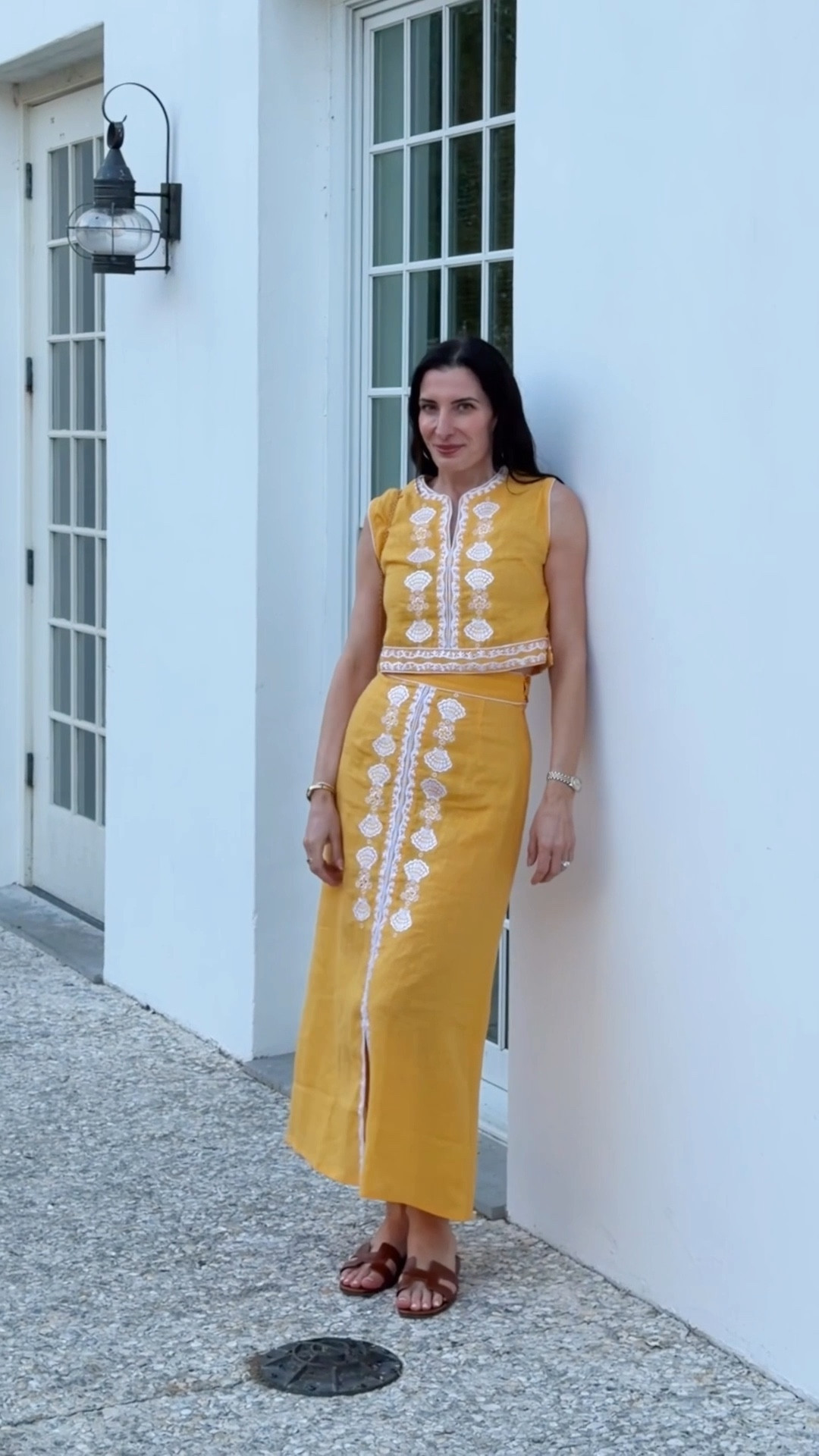 Matching linen set by Asha